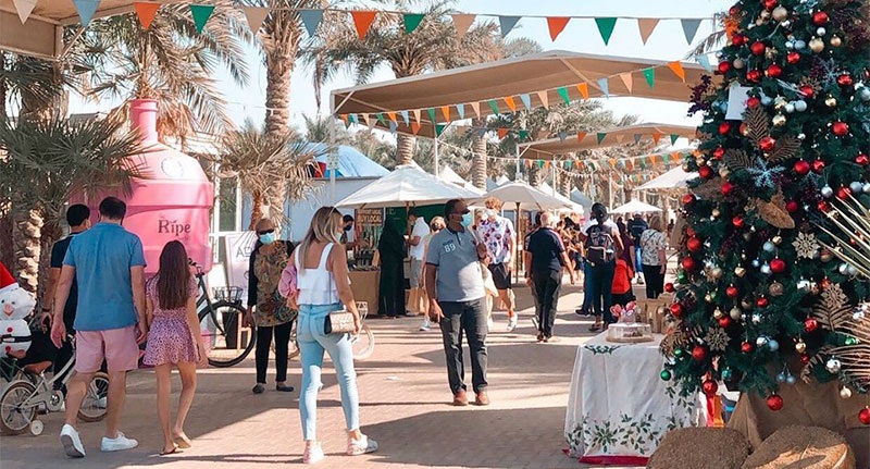 christmas festive market in dubai