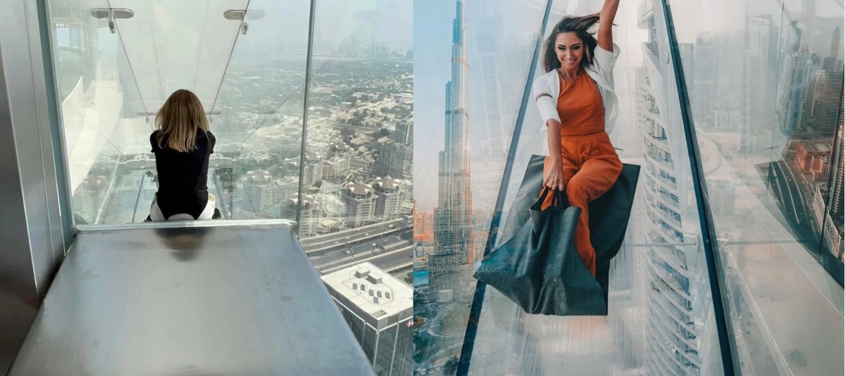 Sky view Observatory’s Glass Slide Experience, Dubai